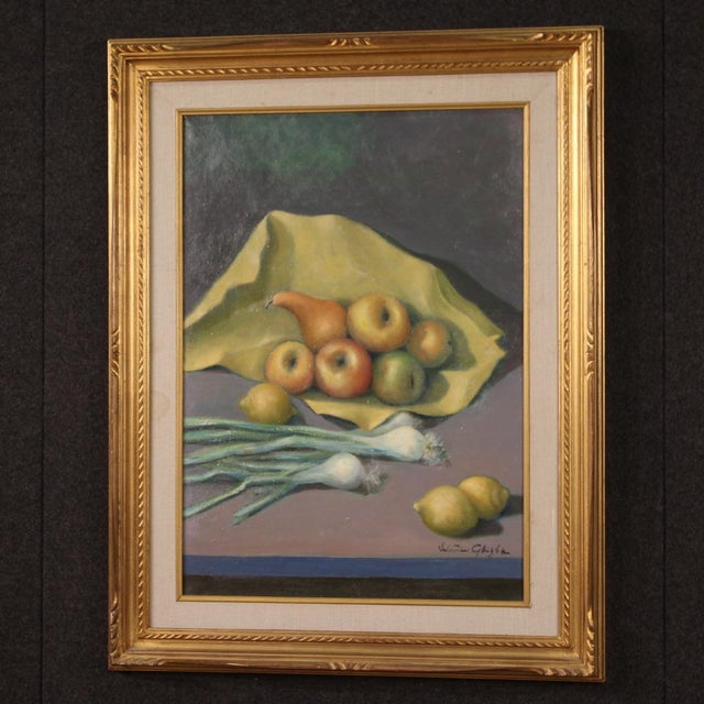 Valentino Ghiglia, Still Life, 1940, Oil on Canvas For Sale - Image 12 of 15