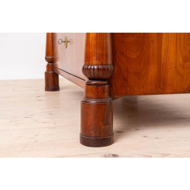 Brown Biedermeier Chest of Drawers in Cherry Wood, 1800s For Sale - Image 8 of 11