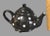 Modern Late 20th Century Modern Terramoto Black & White Polka-Dot Ceramic Tea Pot For Sale - Image 3 of 6