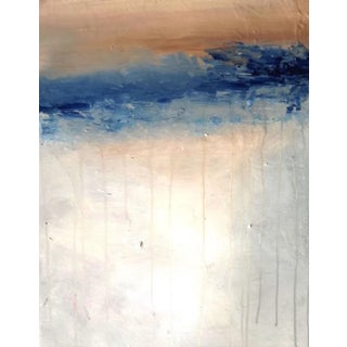 "Airy" KR Moehr Modern Landscape Coastal Abstract Art Canvas Print For Sale