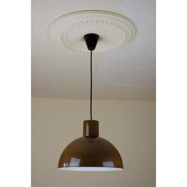 Bunker Midi Pendant Lamps by Johannes Hammerborg for Fog & Mørup, Denmark, 1970s A refined example of Danish modern...