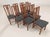 Set of 10 teak high back Italian dining chairs made in Italy by IMS SRL. The original labels are still present underneath...
