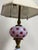 Vintage Traditional Fenton Cranberry Opalescent Coin Dot Art Glass Table Lamp For Sale - Image 12 of 12