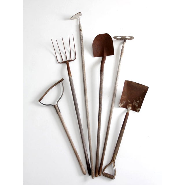 Early 20th Century Primitive Garden Tool Collection For Sale - Image 15 of 16