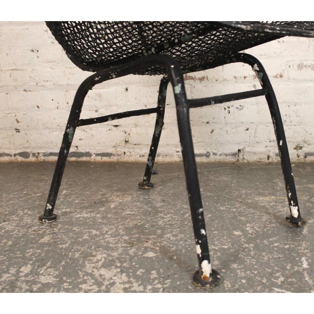 Black Mid 20th Century Russell Woodard 'Sculptura' Garden Chair, Attributed For Sale - Image 8 of 11