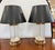 Ethan Allen Ethan Allen Etched Chevron Glass and Brass Table Lamps With Black Shades - a Pair For Sale - Image 4 of 6
