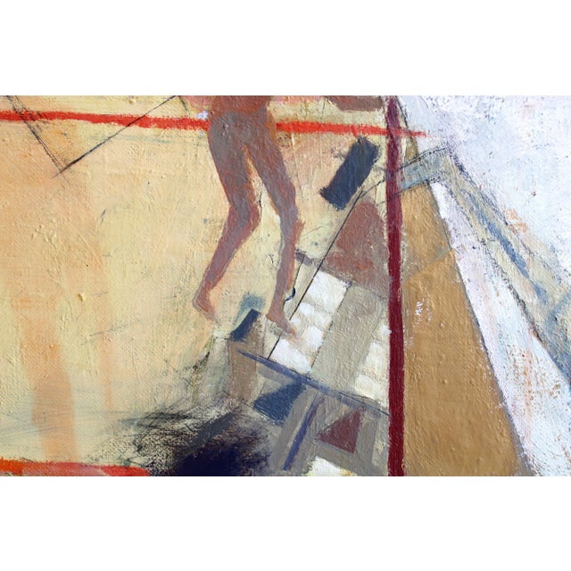 Brown Victor Karnauh, Path, Oil on Canvas, 1990s For Sale - Image 8 of 9