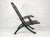 Italian Ebonized Oak Folding Armchair, 1800s For Sale - Image 4 of 15