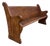 Antique Victorian Gothic Style Solid Oak Church Pew For Sale