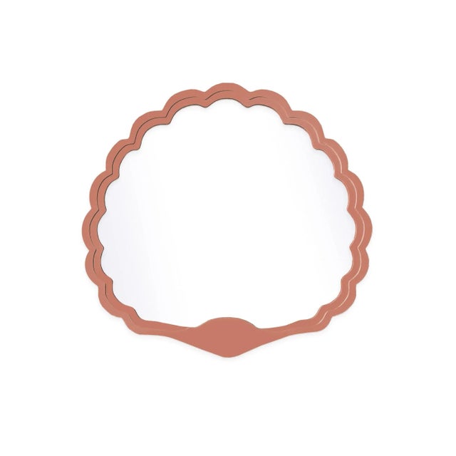 Contemporary Fleur Home Carnival Proteus Mirror in Red Earth, 24x22 For Sale - Image 3 of 3