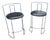 Black Leather Gaja Stools by Kazuhide Takahama for Simon Gavina, Set of 2 For Sale