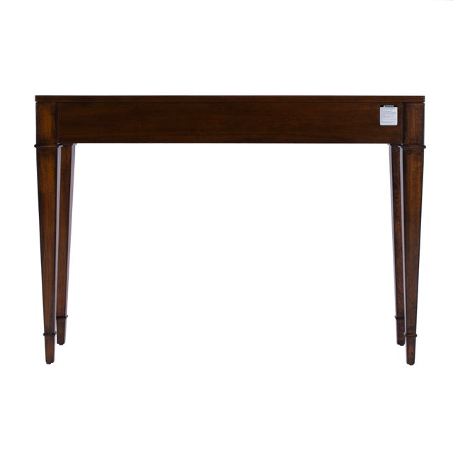 Wood Kai 45 in. W Rectangular Wood 2 Drawer Console Table, Antique Cherry For Sale - Image 7 of 9
