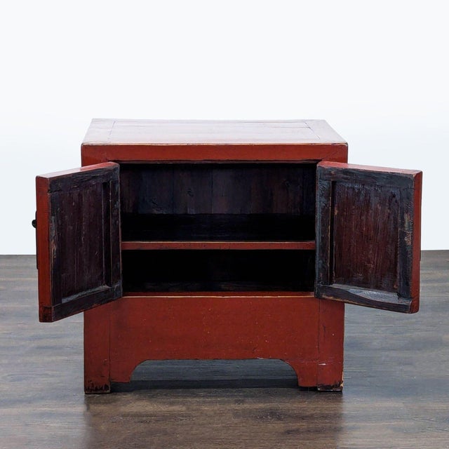 Chinese Antique Chinese Cabinet/End Table For Sale - Image 3 of 9
