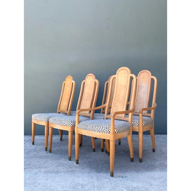 Henredon Vintage Henredon Scene Two Upholstered Dining Chairs For Sale - Image 4 of 12
