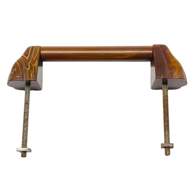 1940s 1940s Plastic Brown Marbled Cabinet Handle For Sale - Image 5 of 6