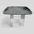 Mid-Century Modern Vintage 1970s Lucite Curved Butterfly Wing Style Side Table With Glass Top For Sale - Image 3 of 10