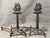 Metal Fireplace Andirons with Naval Ship and Anchor from Bradley & Hubbard, 1920s, Set of 2 For Sale - Image 7 of 10