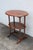 Traditional Early 1900s Solid Wood 2 Tiers Oval Side End Accent Table For Sale - Image 3 of 12