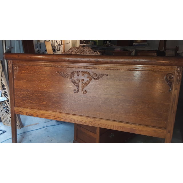 Lexington Victorian Sampler King Roll Top Headboard Chairish