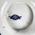 Blue 19th Century Blue Earthenware Flora Plate on Pedestal from Creil and Montereau For Sale - Image 8 of 10