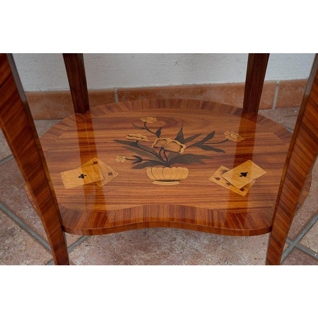 Antique Early 20th Century Napoleon III Chinese Side Tables, France, Set of 2 For Sale - Image 5 of 8