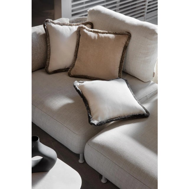 This elegant cushion from the Happy Pillow Laos Collection is a romantic accent piece, that will make a glamorous...