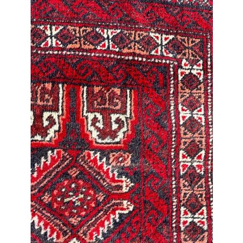 1950s Small Vintage Baluch Rug, 1950s For Sale - Image 5 of 16