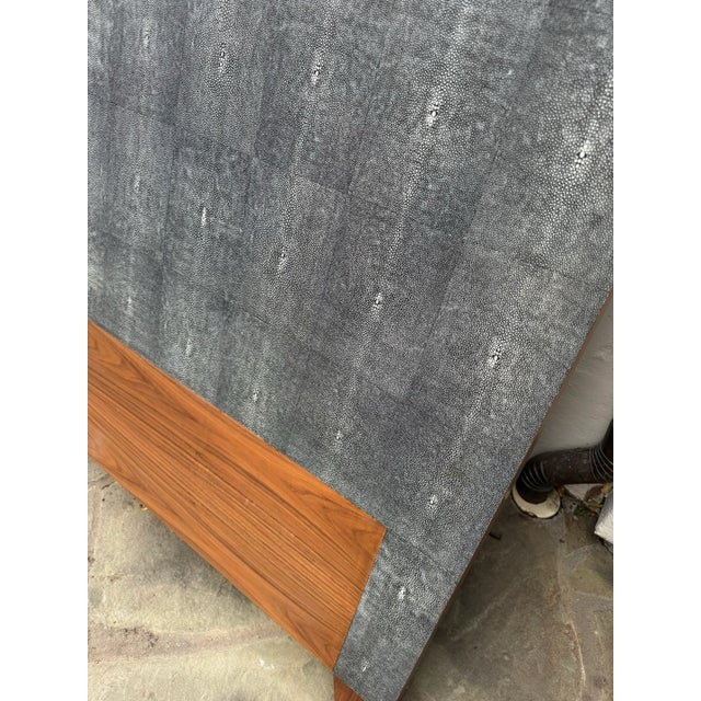 Made Goods Shagreen Cal King Headboard by Made Goods For Sale - Image 4 of 6