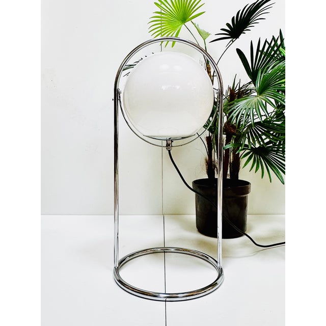 Mid-Century Space Age Modern Spherical Floor Lamp in Glass and Chrome, Germany, 1960s For Sale - Image 10 of 18