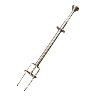 1960s Silverplate Mechanical Olive Pick For Sale