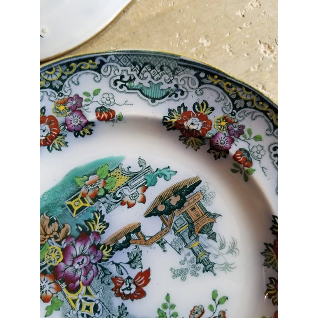Mid 19th Century Six Sobraon Transferware Plates For Sale In San Antonio - Image 6 of 10