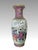Chinoiserie Ladies in the Summer Garden, Large Chinese Qianlong Famille Rose Baluster White Porcelain Floor Vase, Republic Period, Wood Stand For Sale - Image 3 of 11
