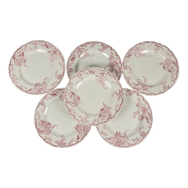 Terre De Fer Dinner Plates from KG Lunéville, Set of 6 For Sale