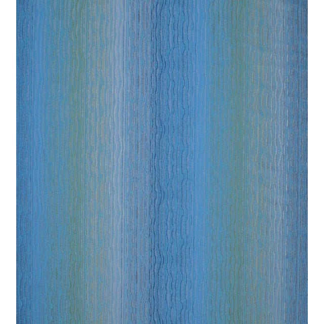 Sample - The House of Scalamandré Chamarel Falls Fabric, Blue Marine For Sale