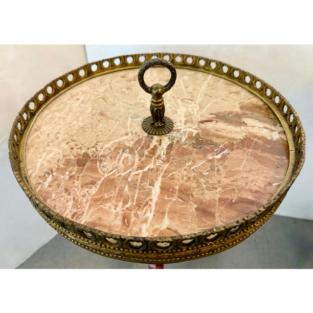 Pair of Antique French Wine Tables Louis XVI Style From 30's For Sale In Miami - Image 6 of 8