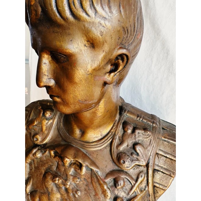 1970s Bust of Cesar Augustus For Sale - Image 10 of 13