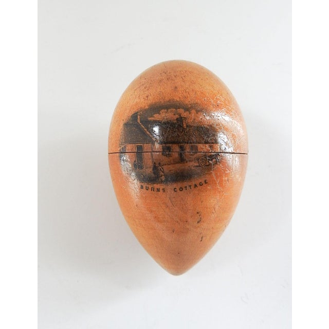 Antique 19th Century Scottish Robert Burns Cottage Wood Thimble Holder For Sale In Seattle - Image 6 of 6