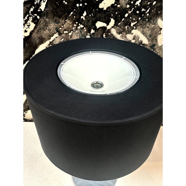 1950s Pair of 2 Italian 50's Steel Table Lamps For Sale - Image 5 of 12