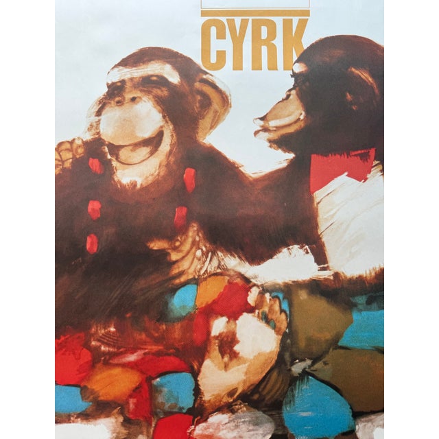 Maciej Urbaniec (1925-2004), Cyrk Pop Art Chimpanzees, 1979, Poster No 24, Copyright by Desa For Sale - Image 9 of 10