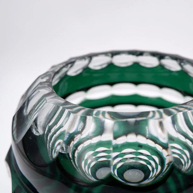 20th Century Art Deco Crystal Vase attributed to Charles Graffart for Val Saint Lambert For Sale - Image 9 of 11