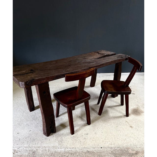 Early 19th Century Handcrafted Carved Workbench For Sale - Image 6 of 18