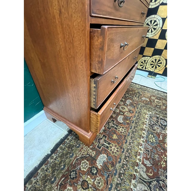 Mid 20th Century Georgian Reproduction Double Door Secretary For Sale - Image 9 of 11