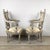 Pair of Louis XVI Style Neoclassical Armchairs For Sale - Image 4 of 12