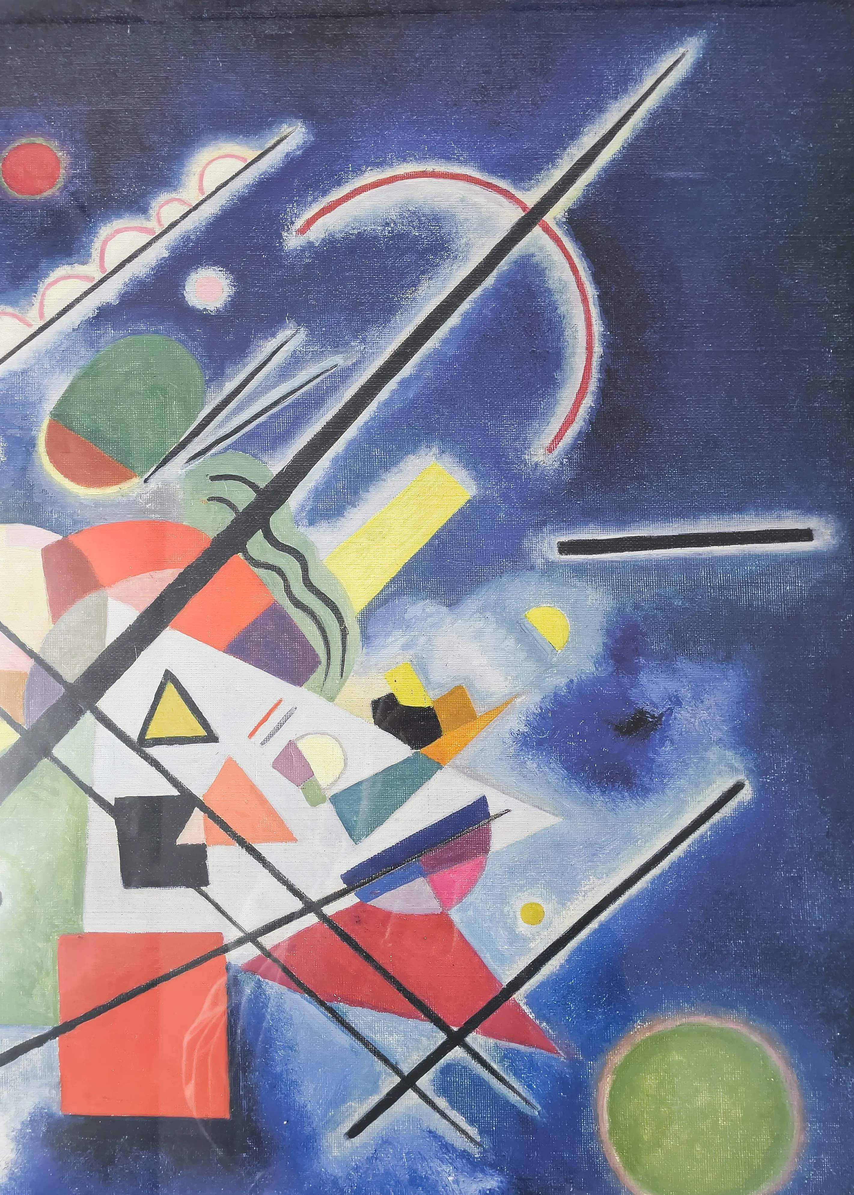 Wassily Kandinsky Blue Painting Guggenheim Museum Poster | Chairish