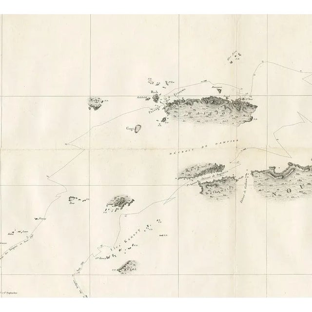 Antique Map of Indonesia by C. F. Beautemps-Beaupre, 1807 For Sale - Image 3 of 5