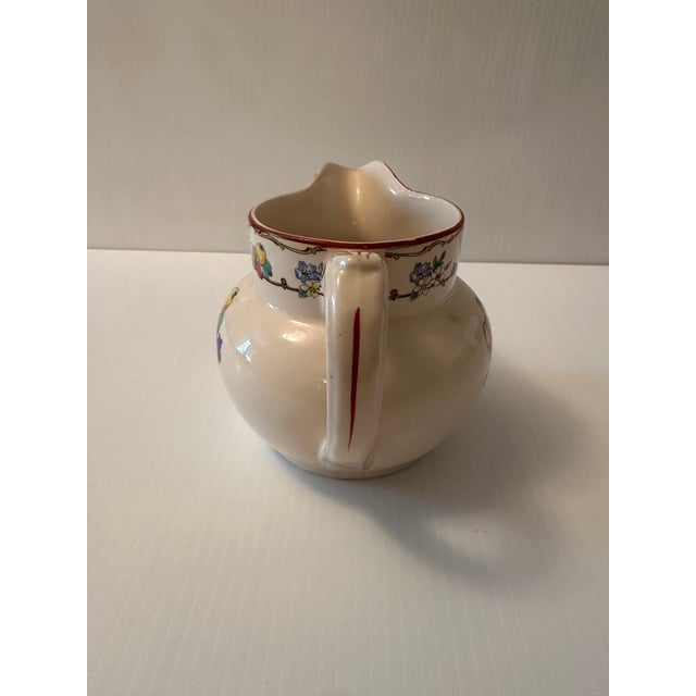 Hampton & Sons Vintage Hampton Ivory England Small Pitcher With Fruit Motif For Sale - Image 4 of 6