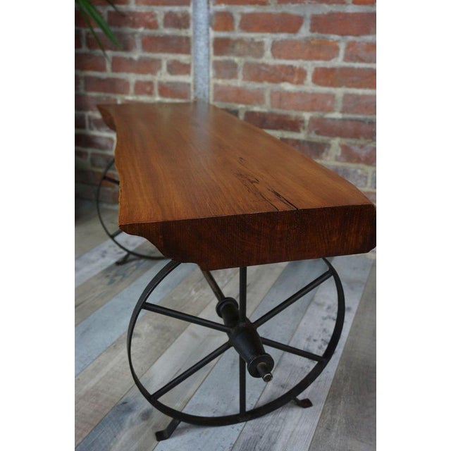 Wood Wooden and Metal Coffee Table, 1950s For Sale - Image 7 of 8