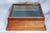Classic Antique Oak Wood Display Case With Glass Top Velvet Lining Showcase Box For Sale - Image 12 of 14