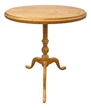 American Bench-Made Tiger-Maple Side Table