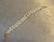 1940s-50s braided gold tone metal/faux pearl beaded bracelet. Excellent condition.